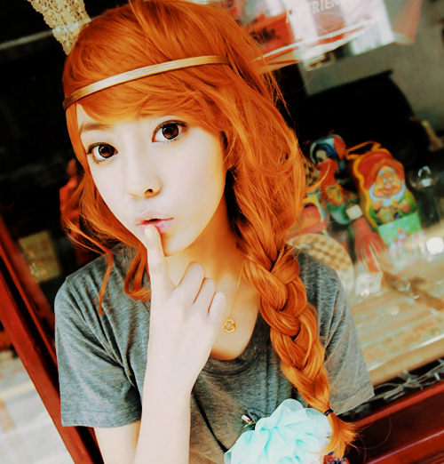 Orange Hair Asian 48